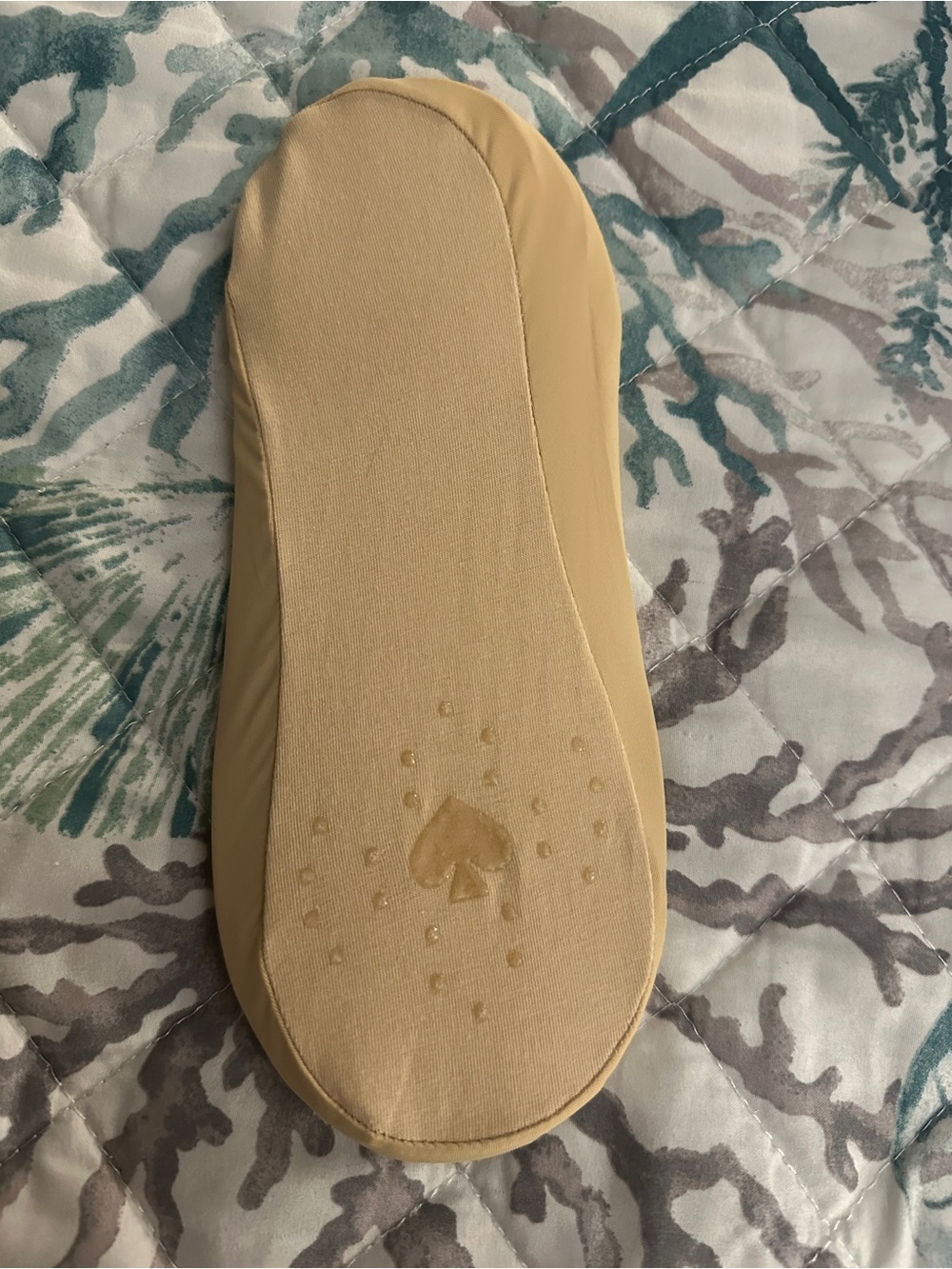 Low-Cut Beige and Black No-Show Liner Socks for Women